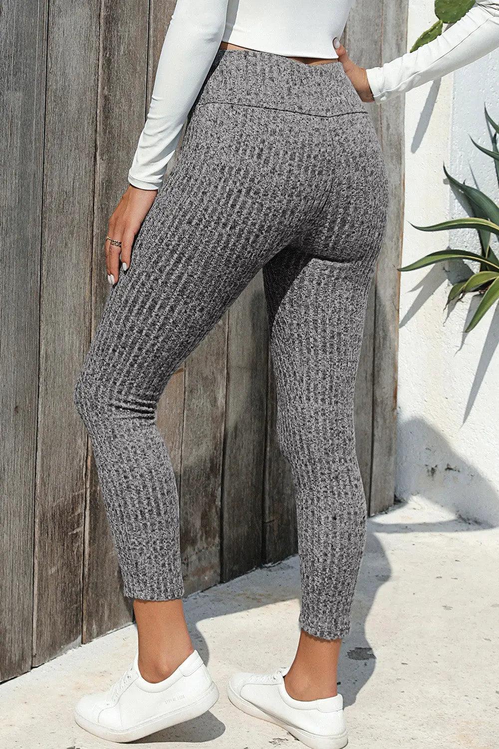 Ribbed High Waist Leggings - M. Burks Pretty Boutique LLC.shop