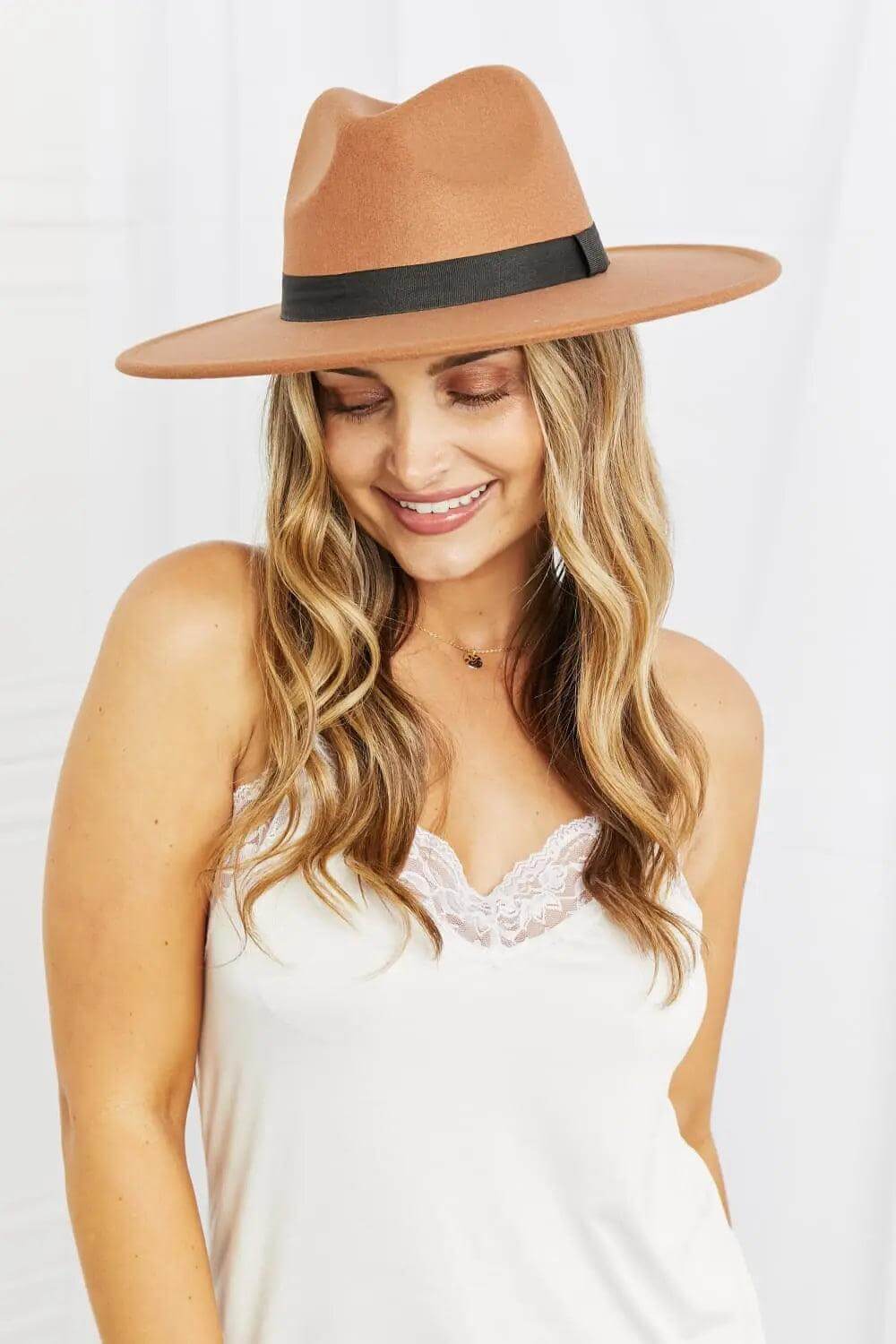 Fame Enjoy The Simple Things Fedora Hat - M. Burks Pretty Boutique LLC.shop