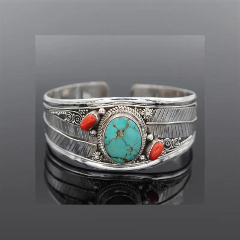 Turquoise Open Bracelet - M. Burks Pretty Boutique LLC.shop